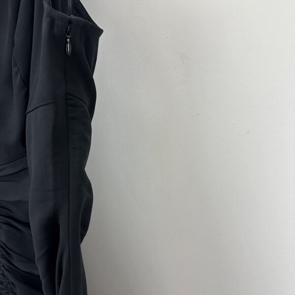 J.Crew Collection Full Length Embellished Ruched Dress Black Formal US 14 NWT - Picture 10 of 15